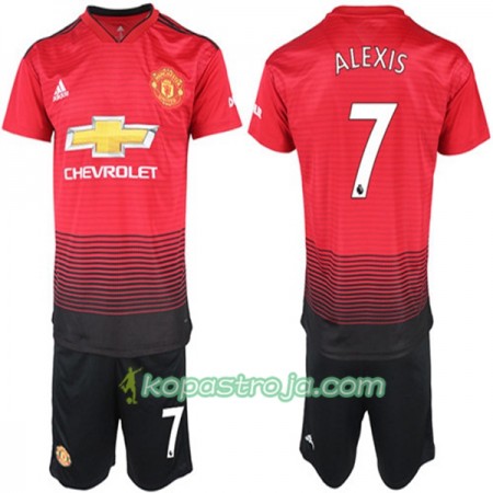 Billiga Fotbollströjor Manchester United Alexis Sanchez 7 Barn Hemma tröja 2018/19 Kortärmad